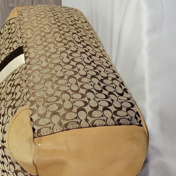 Vintage Coach Signature Canvas/Leather Crossbody Diaper Bag - Picture 8 of 16